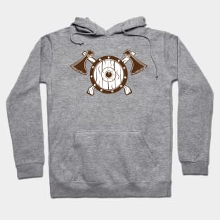 Viking shield print Hoodie